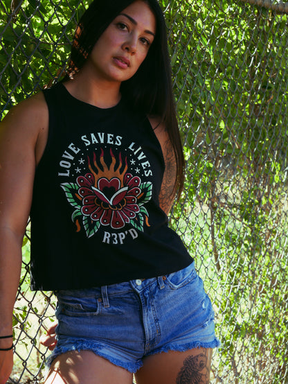 Love Saves Lives - Crop Tank