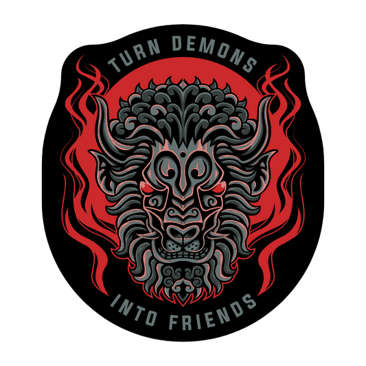 3" Sticker - Turn Demon into Friends